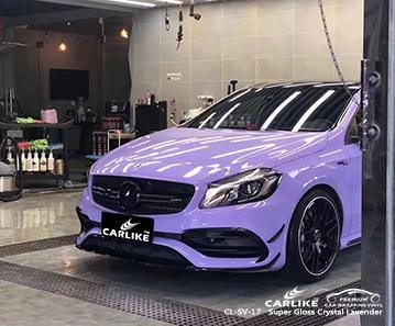 CARLIKE CL-SV-17 super gloss crystal lavender super high-density air channels vinyl Greece - CARLIKE WRAP