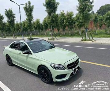 CARLIKE CL-SV-30 super gloss crystal khaki green vinyl for mercedes-benz - CARLIKE WRAP