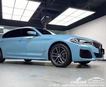 CARLIKE CL-SV-33 super gloss crystal sea sapphire blue vinyl for bmw - CARLIKE WRAP