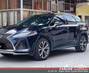 CARLIKE CL-SV-34 super gloss crystal storm blue vinyl for lexus - CARLIKE WRAP