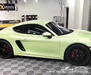 CARLIKE CL-SV-36 super gloss crystal moonlight jade vinyl for porsche - CARLIKE WRAP