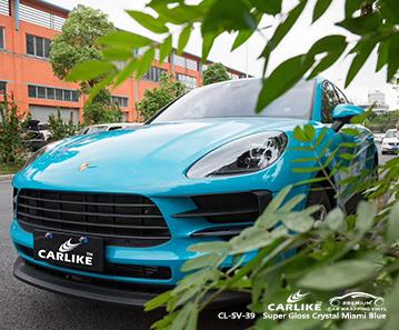 CARLIKE CL-SV-39 super gloss crystal miami blue removable vinyl wraps France - CARLIKE WRAP