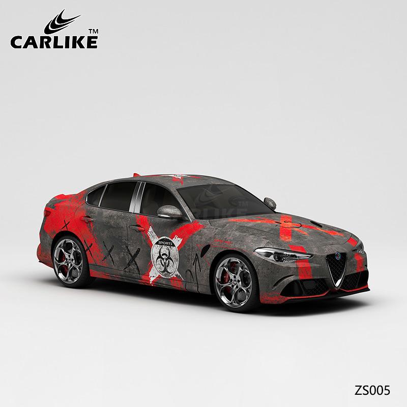Pattern resident evil red alert high-precision printed car wrap supply