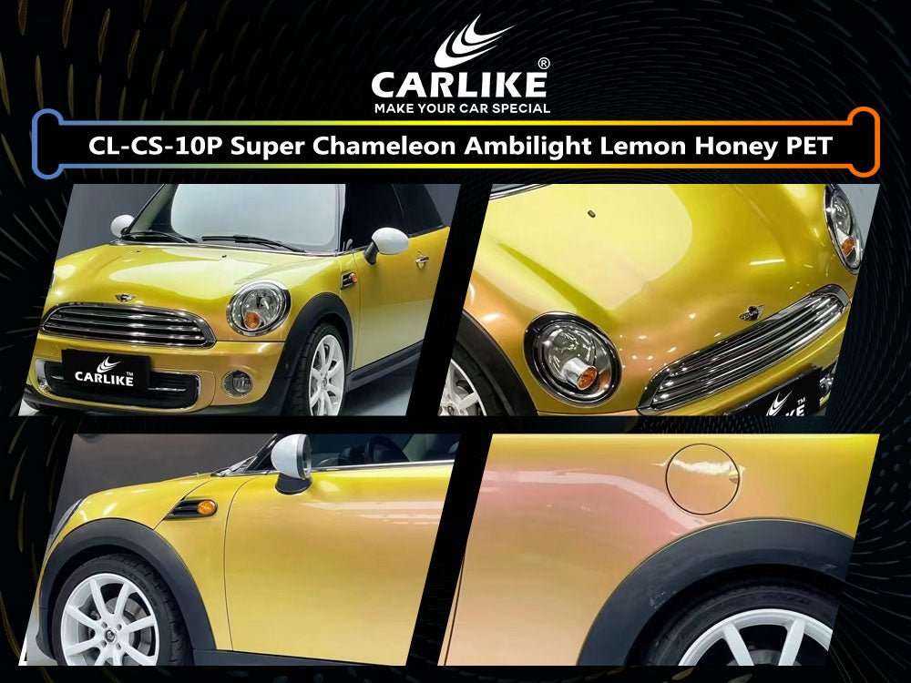 CL-CS-10P SUPER CHAMELEON AMBILIGHT LEMON HONEY PET VINYL FOR MINI - CARLIKE WRAP