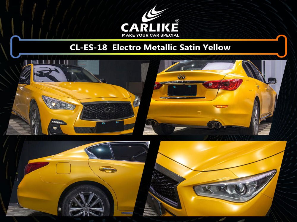 CL-ES-18 ELECTRO METALLIC SATIN YELLOW VINYL FOR INFINITI - CARLIKE WRAP