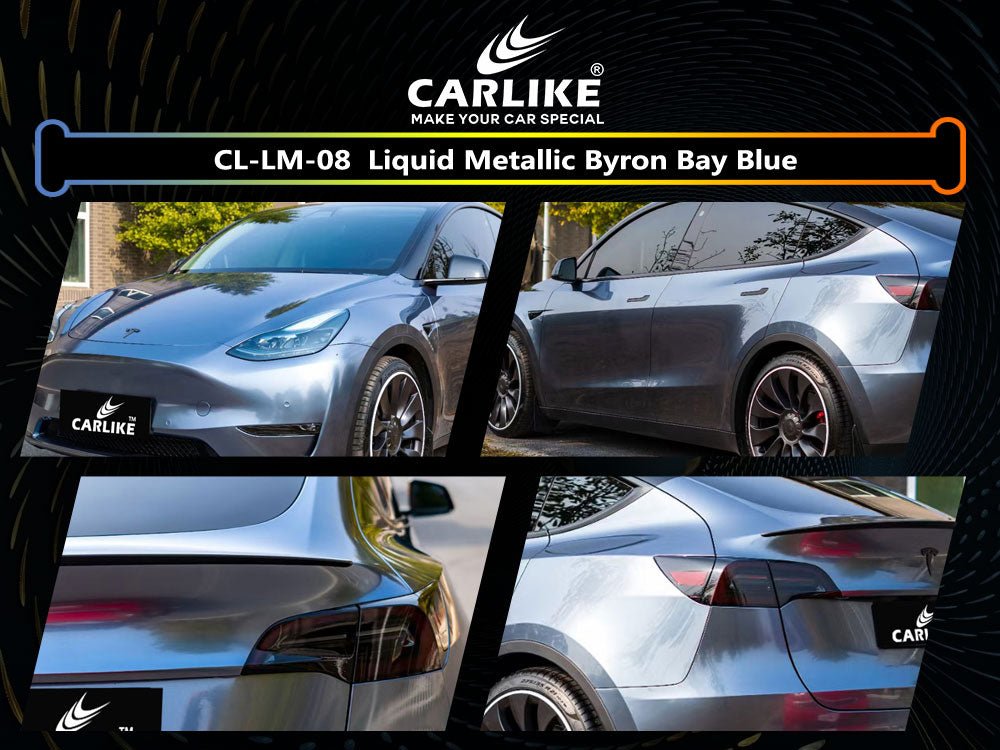 CL-LM-08 LIQUID METALLIC BYRON BAY BLUE VINYL FOR TESLA - CARLIKE WRAP