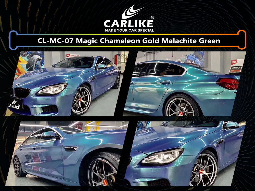 CL-MC-07 MAGIC CHAMELEON GOLD MALACHITE GREEN VINYL FOR BMW