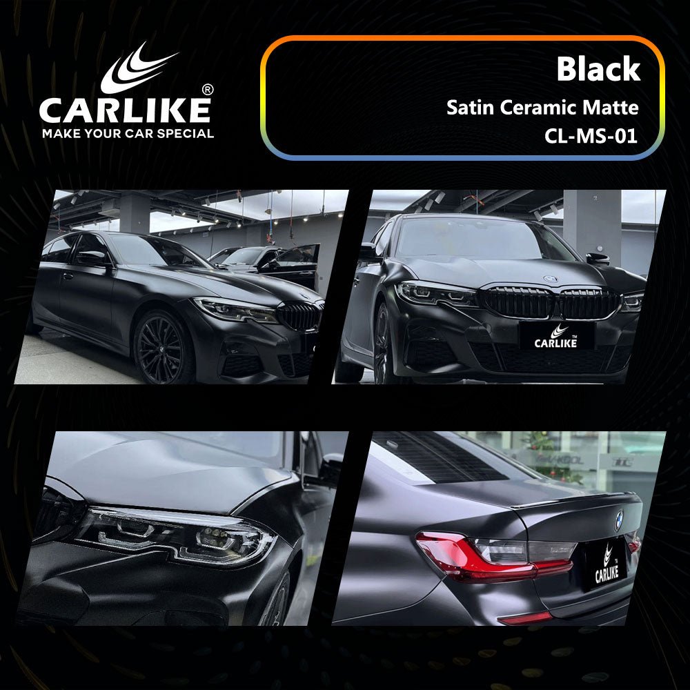 CL-MS-01 Satin Ceramic Matte Black VINYL FOR BMW - CARLIKE WRAP