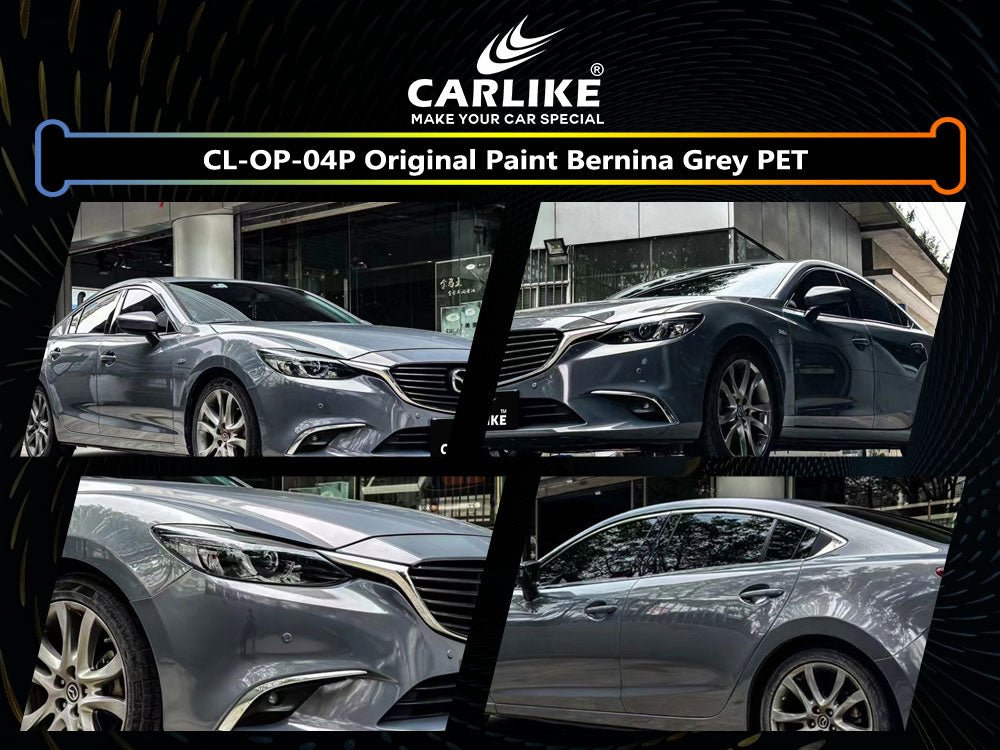 CL-OP-04P ORIGINAL PAINT BERNINA GREY PET VINYL FOR MAZDA - CARLIKE WRAP