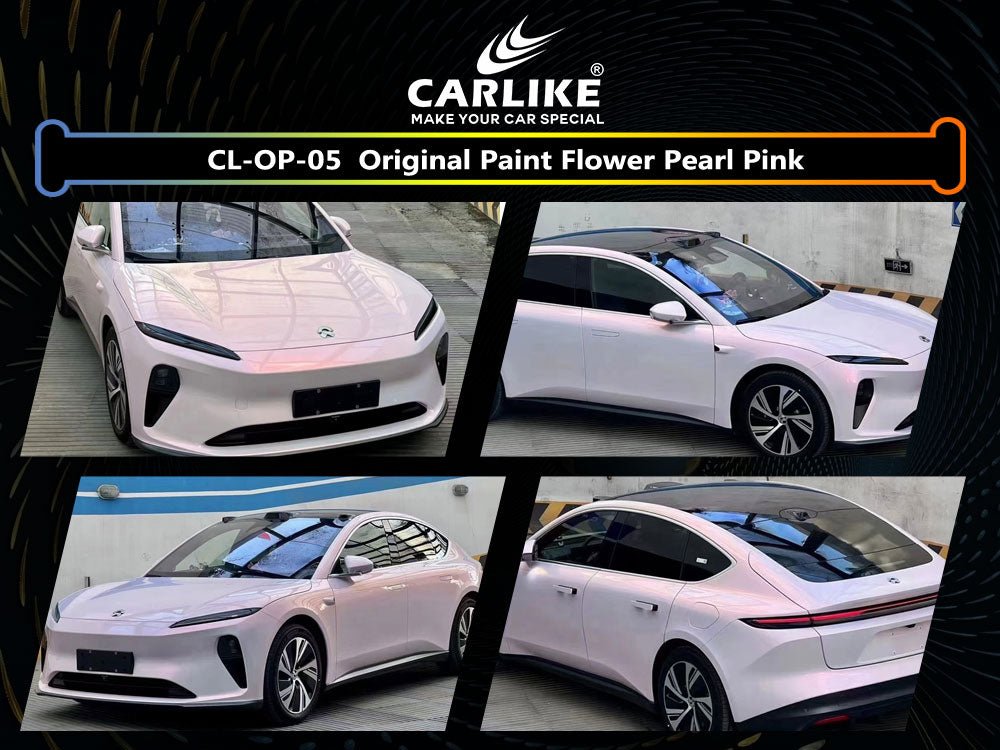 CL-OP-05 ORIGINAL PAINT FLOWER PEARL PINK VINYL FOR LI AUTO - CARLIKE WRAP