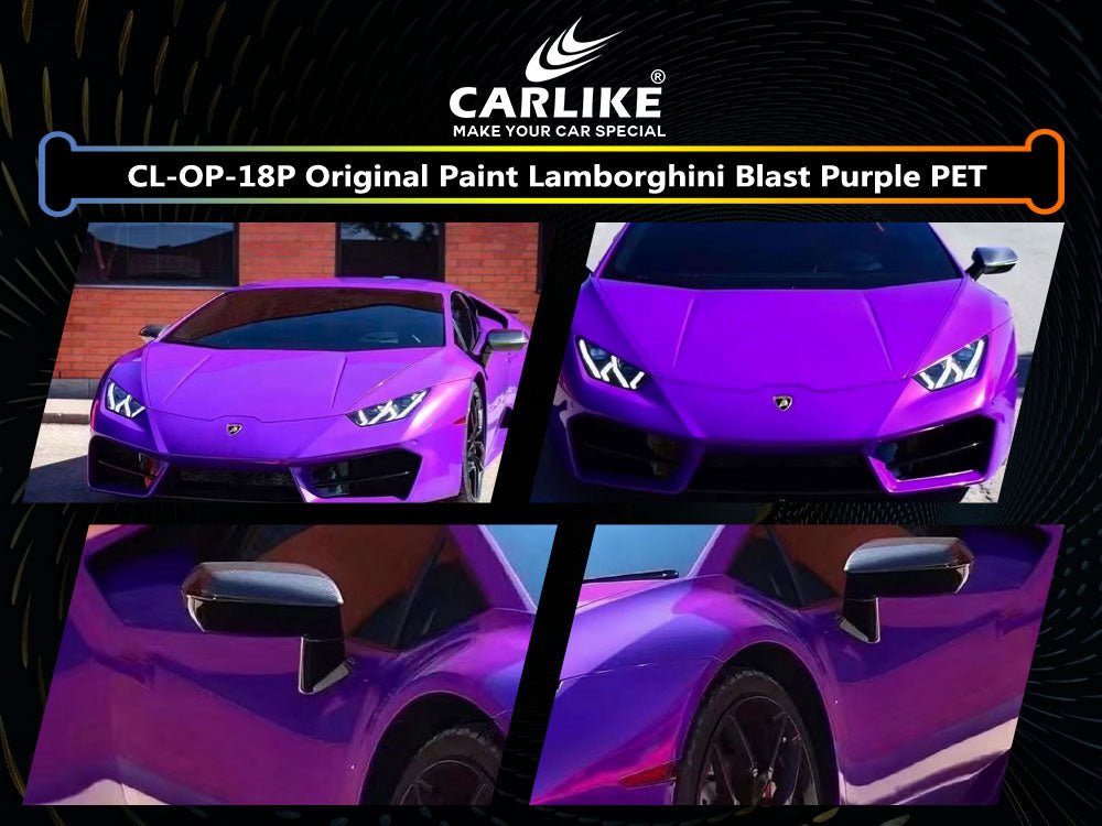 CL-OP-18P ORIGINAL PAINT LAMBORGHINI BLAST PURPLE PET VINYL FOR LAMBORGHINI - CARLIKE WRAP