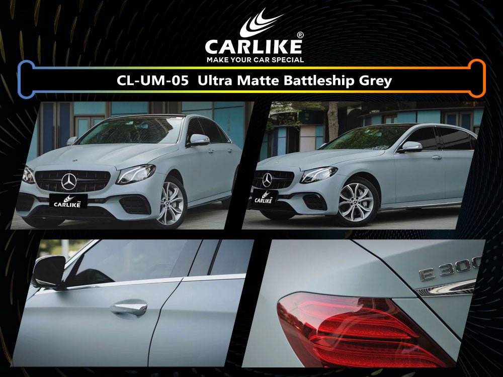 CL-UM-05 ULTRA MATTE BATTLESHIP GREY VINYL FOR BENZ - CARLIKE WRAP
