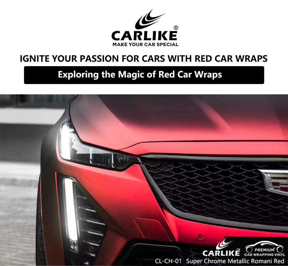 Ignite Your Passion for Cars: Exploring the Magic of Red Car Wraps –  CARLIKE WRAP