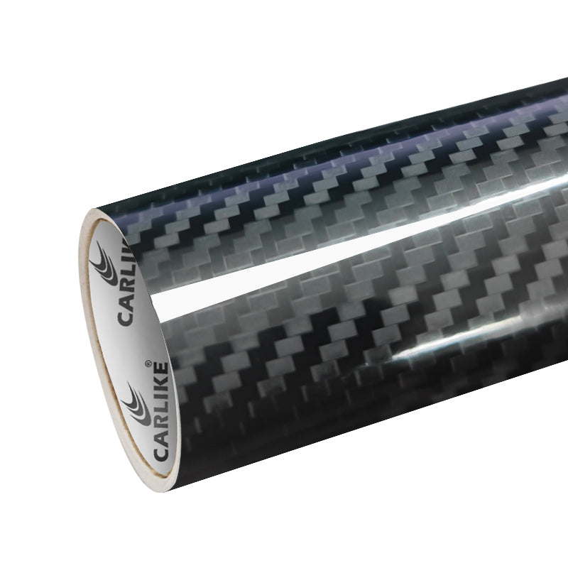 CARLIKE CL-5DCF-02 5D fibre de carbone petite texture vinyle noir