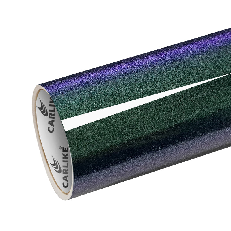 Chameleon Electro Metallic Gloss Green Purple Vinyl Wrapping Car Film