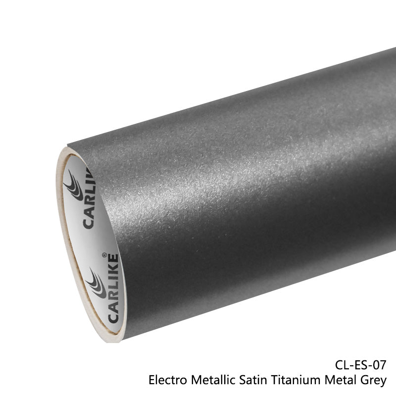 CARLIKE CL-ES-07 Vinyle électro métallisé satiné titane métal gris gris