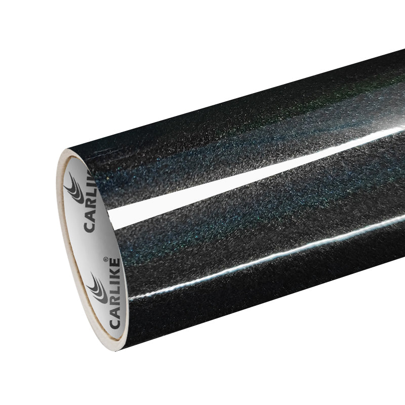 Envoltura automática de vinilo negro con diamante láser iridiscente –  CARLIKE WRAP