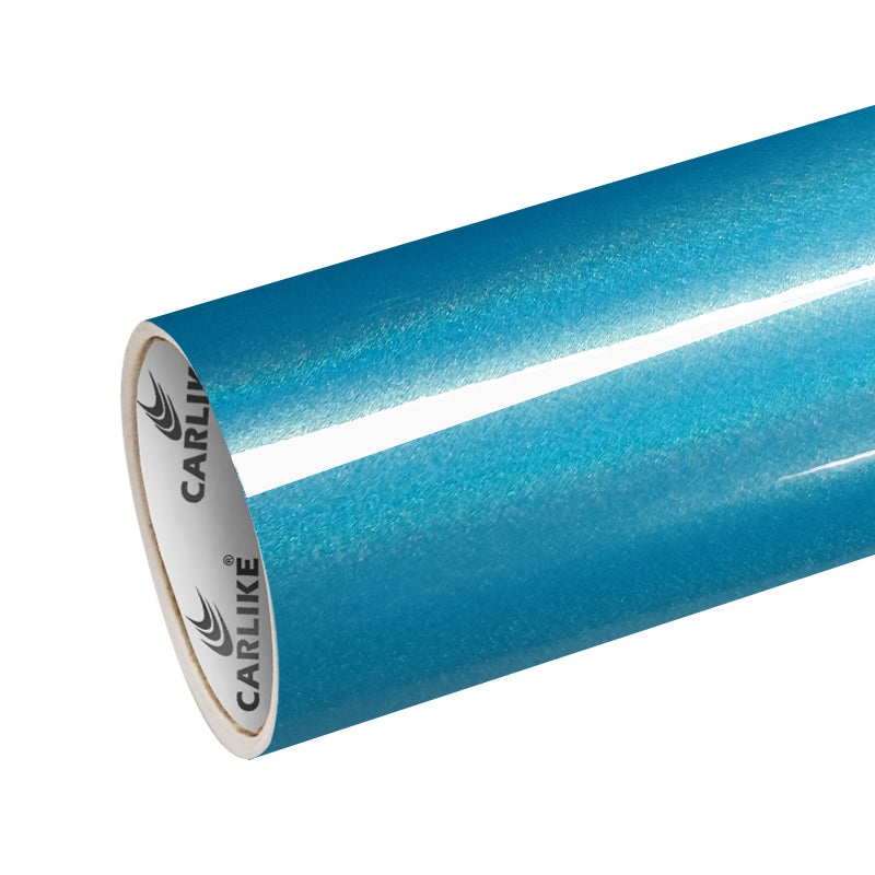 CARLIKE CL-IL-06 Poudre de diamant laser irisée Vinyle bleu