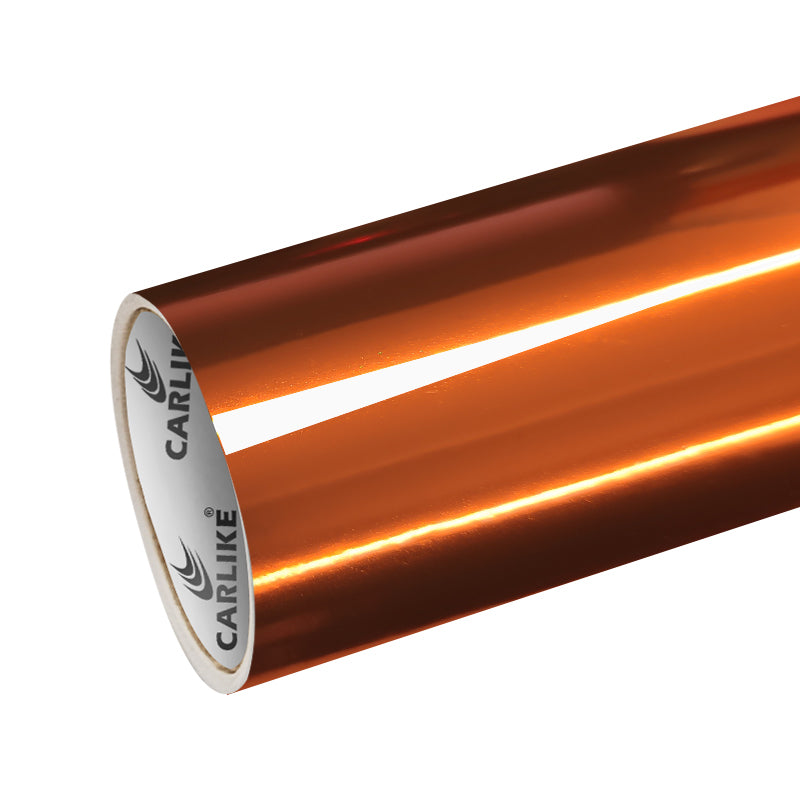 Chrome Mirror Orange Vinyl
