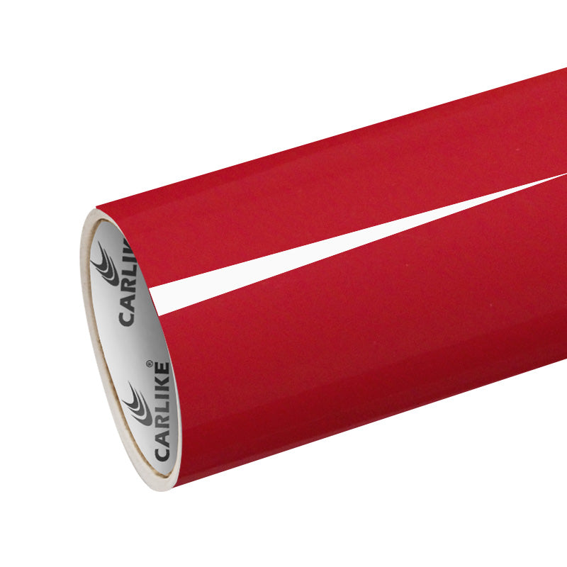 CARLIKE CL-SJ-15P Doublure PET en vinyle rouge fraise super brillant