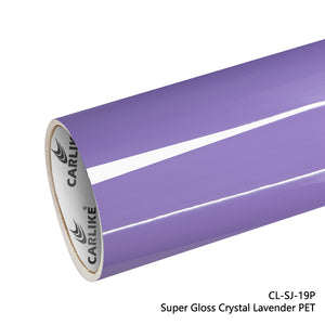 CARLIKE CL-SJ-19P Super Gloss Crystal Lavender Vinyl PET Liner - CARLIKE WRAP
