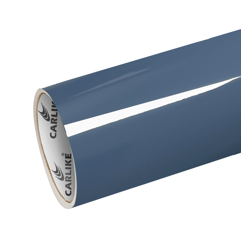 Super Gloss Crystal China Blue Vinyl PET Liner Wrapping Film