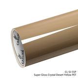 CARLIKE CL-SJ-55P Super Gloss Crystal Desert Yellow Vinyl PET Liner