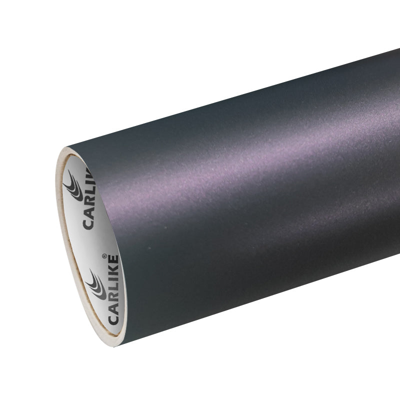 CARLIKE CL-US-11 Ultra Matte Satin Metallic Black Purple Vinyl