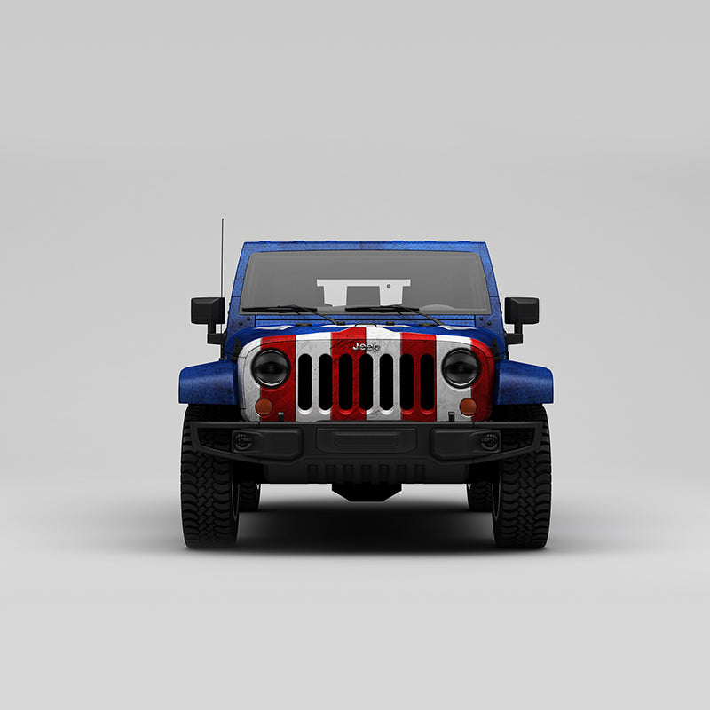 Customized Car Vinyl Wrap Supplier - Pattern Captain America