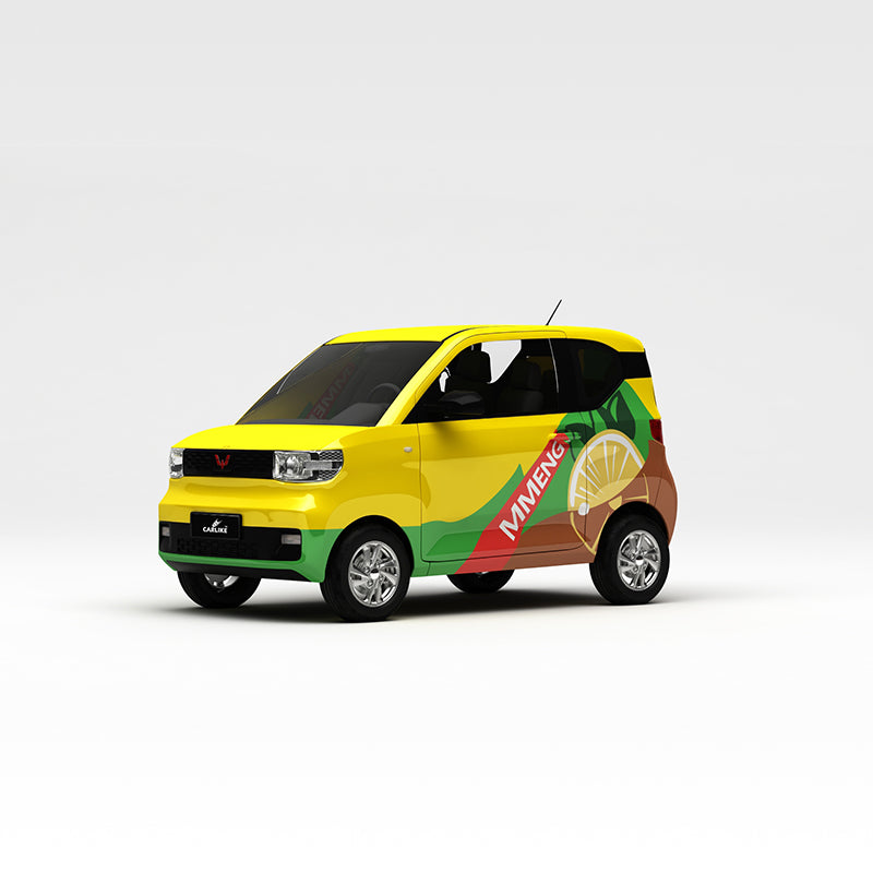 CARLIKE CL-DZ008 motif citron jaune peinture haute précision impression personnalisée housse de voiture en vinyle