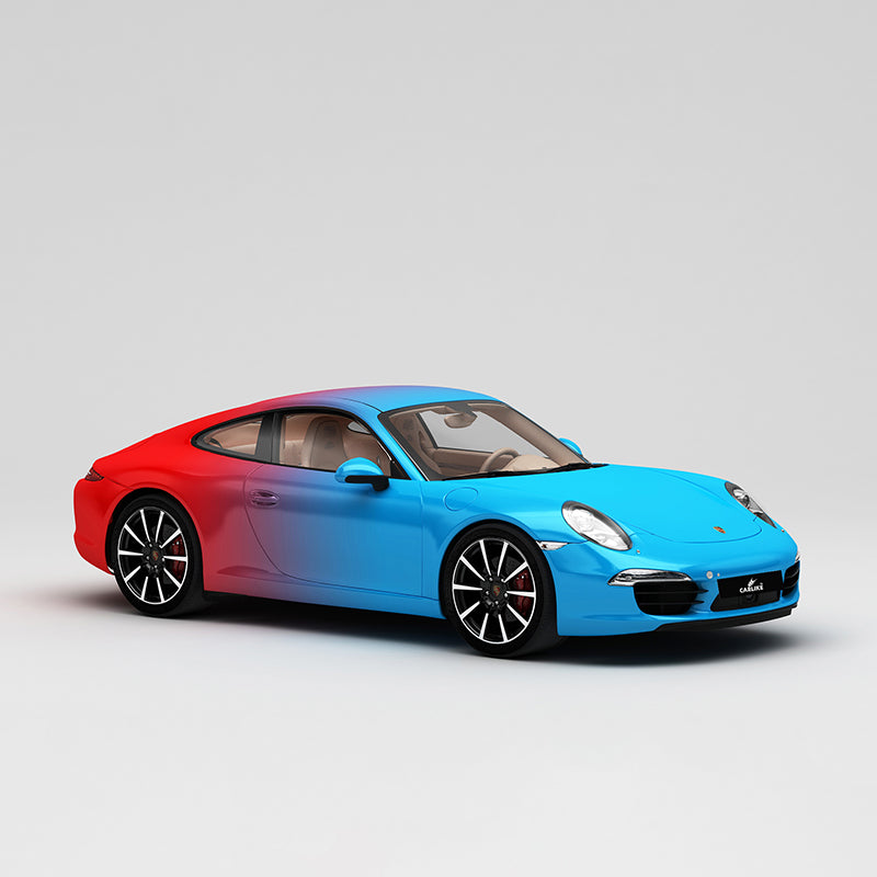 CARLIKE CL-JB037 Blue To Red High-precision Printing Customized Car Vinyl Wrap
