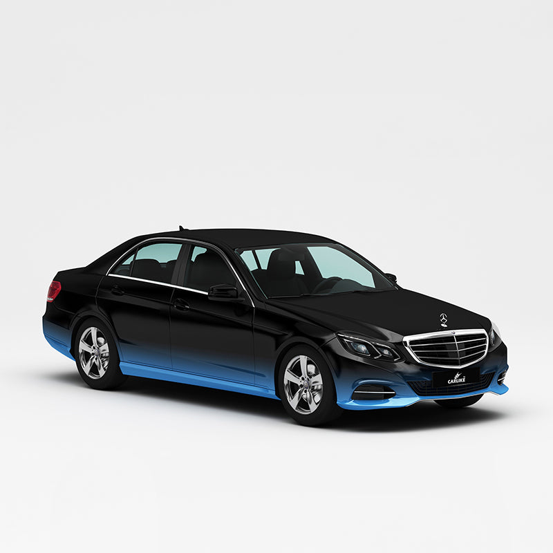 CARLIKE CL-JB047 noir-bleu impression de haute précision enveloppe de vinyle de voiture personnalisée