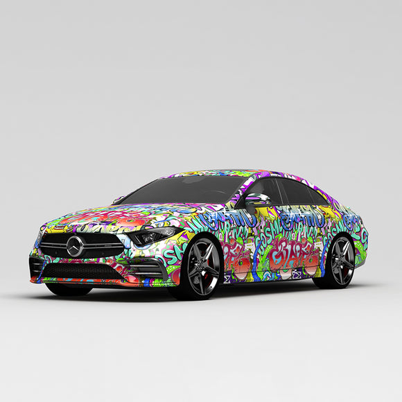 CARLIKE CL-TY004 Letter Painting High-precision Printing Customized Car Vinyl Wrap