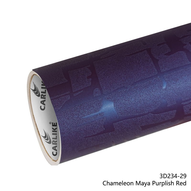 CARLIKE CL - 3D234 - 29 Chameleon Maya Purplish Red Vinyl - CARLIKE WRAP