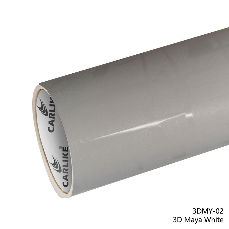 CARLIKE CL - 3DMY - 02 3D Maya White Vinyl - CARLIKE WRAP