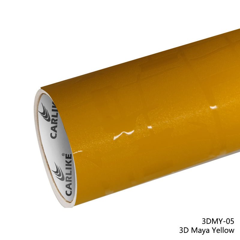 CARLIKE CL - 3DMY - 05 3D Maya Yellow Vinyl - CARLIKE WRAP