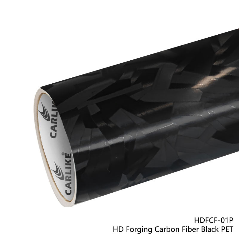 CARLIKE CL - HDFCF - 01P HD Forging Carbon Fiber Black Vinyl PET Liner - CARLIKE WRAP