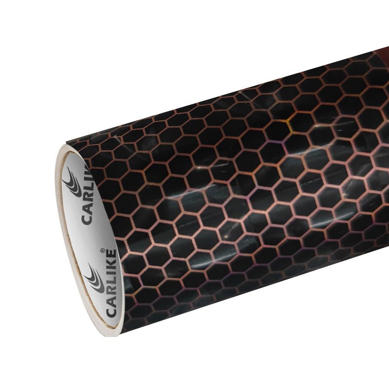 CARLIKE CL - HH - 57 Cat Eyes Star Mecha Black Pink Vinyl - CARLIKE WRAP