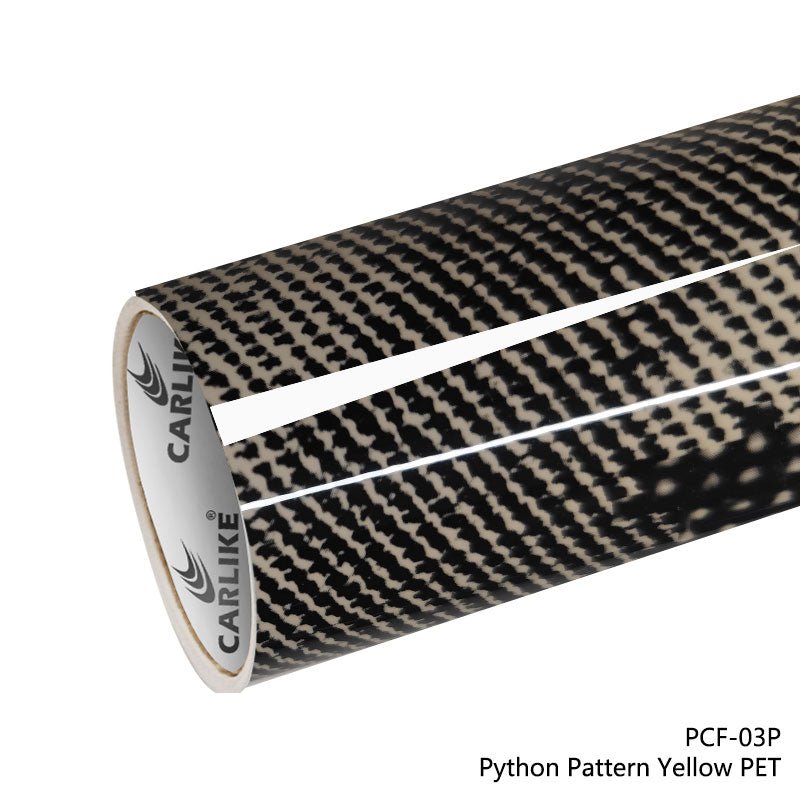 CARLIKE CL - PCF - 03P Python Pattern Yellow Vinyl PET Liner - CARLIKE WRAP