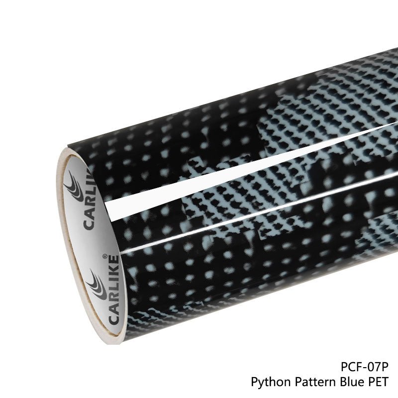 CARLIKE CL - PCF - 07P Python Pattern Blue Vinyl PET Liner - CARLIKE WRAP