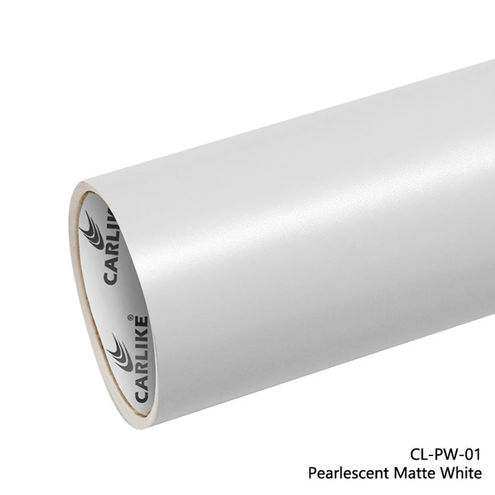 CARLIKE CL - PW - 01 Pearlescent Matte White Vinyl - CARLIKE WRAP