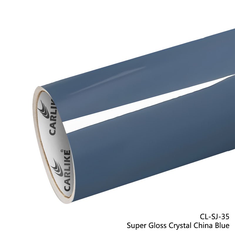 CARLIKE CL - SJ - 35 Super Gloss Crystal China Blue Vinyl - CARLIKE WRAP