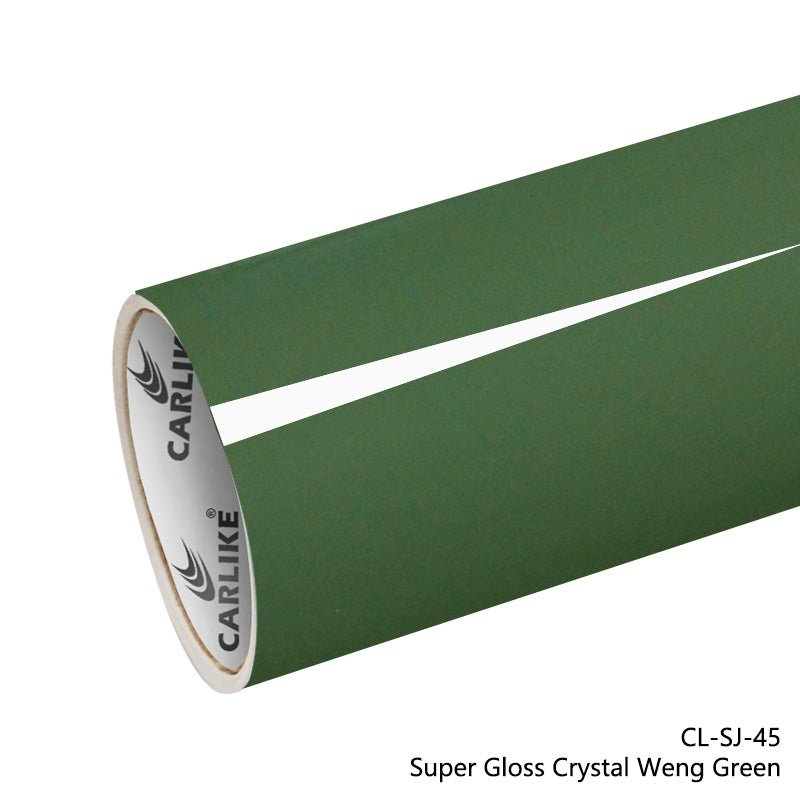 CARLIKE CL - SJ - 45 Super Gloss Crystal Weng Green Vinyl - CARLIKE WRAP