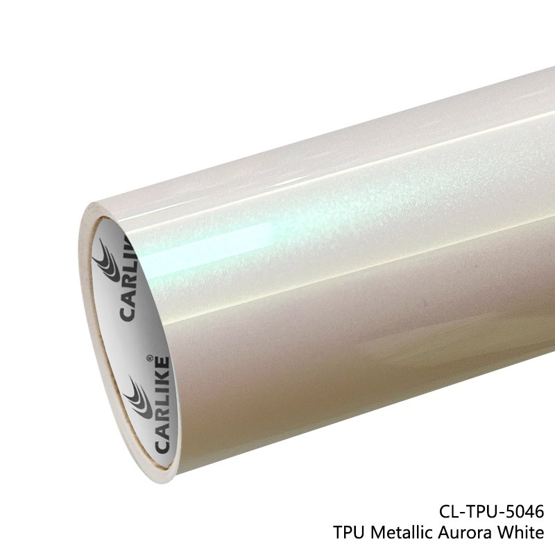 CARLIKE CL - TPU - 5046 TPU Metallic Aurora White Vinyl Heat Repair - CARLIKE WRAP