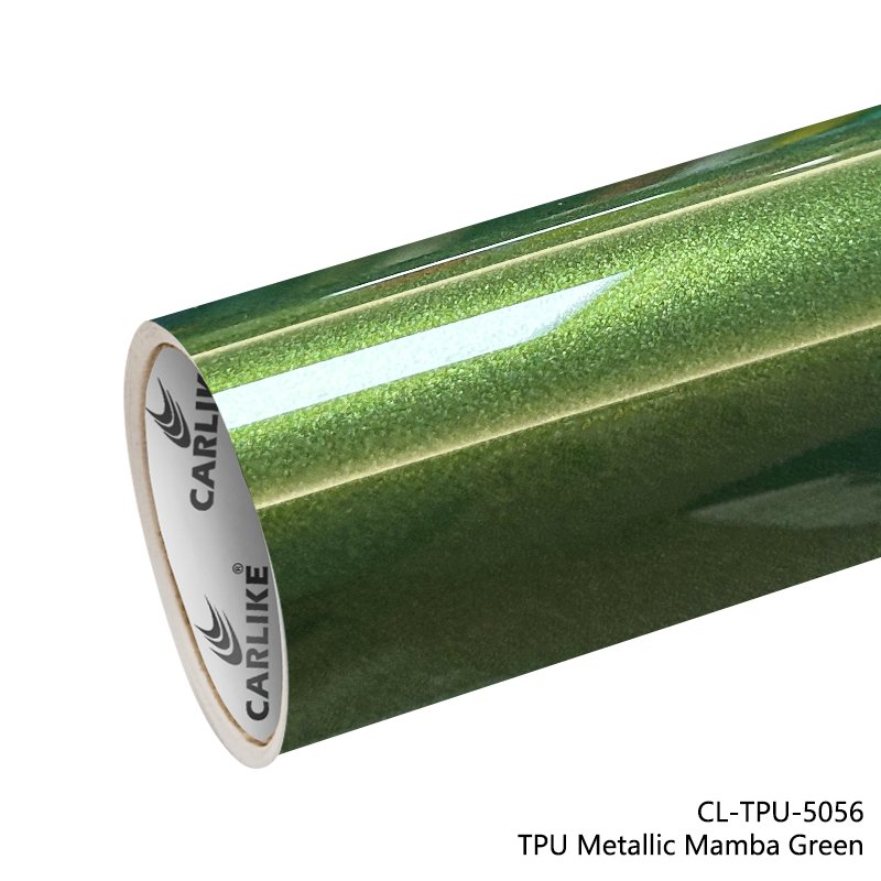 CARLIKE CL - TPU - 5056 TPU Metallic Mamba Green Vinyl Heat Repair - CARLIKE WRAP