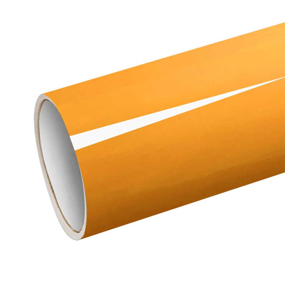 CARLIKE G8802 Gloss Yellow Graphic Permanent Adhesive Plotter Cutting Vinyl - CARLIKE WRAP