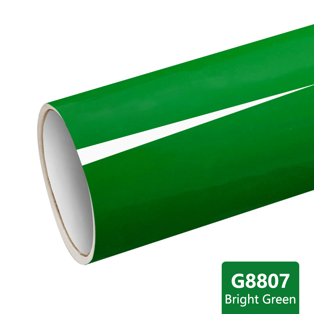 CARLIKE G8807 Gloss Bright Green Graphic Permanent Adhesive Plotter Cutting Vinyl - CARLIKE WRAP