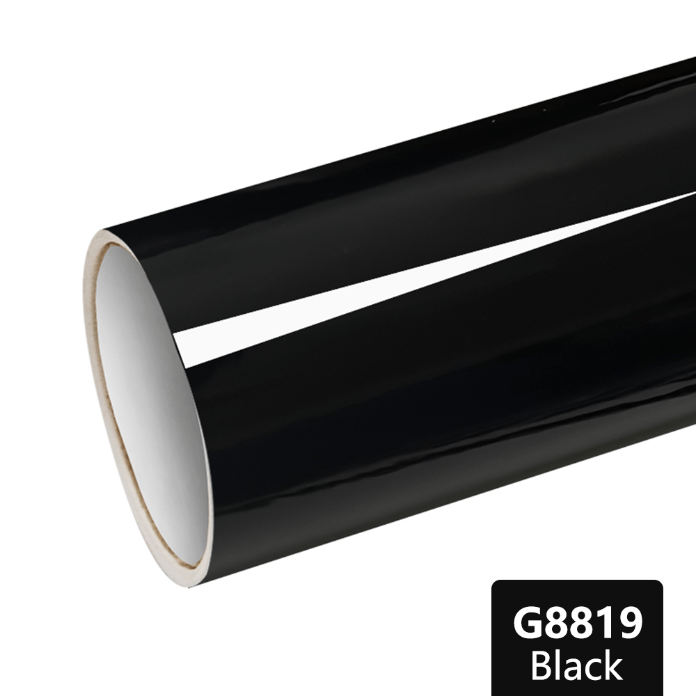 CARLIKE G8815 Gloss Black Graphic Permanent Adhesive Plotter Cutting Vinyl - CARLIKE WRAP