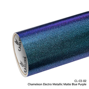 CARLIKE CL-CE-02 Chameleon Electro Metallic Matte Blue Purple Vinyl - CARLIKE WRAP