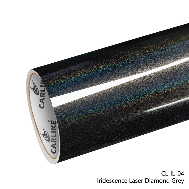 CARLIKE CL-IL-04 Iridescence Laser Diamond Grey Vinyl